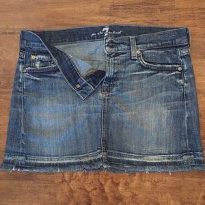 7 For All Mankind Jean Skirt